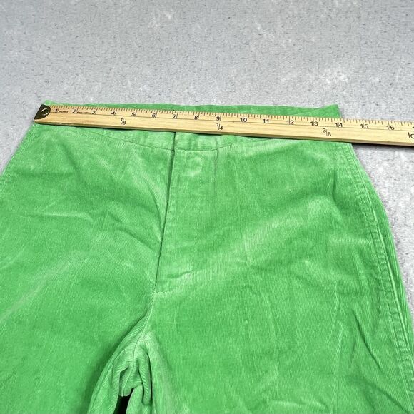 Ralph Lauren Sport Pants Womens Size 4 Green Stretch Corduroy Straight Pants - Picture 4 of 12